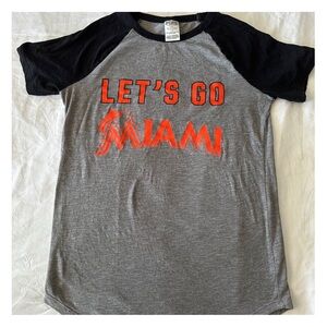 Women  Gray and Black 'Let's Go Miami' T-Shirt